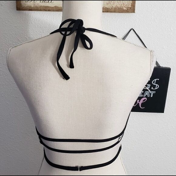 Black Green Multicolor Underwire Padded Triangle Swimwear Lot Of 3 Bikini Top M - Picture 5 of 15